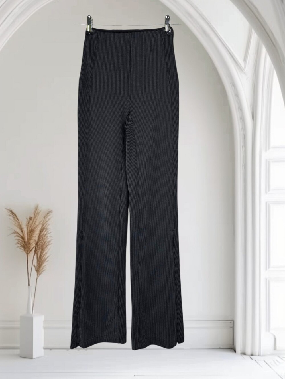 Lululemon Brushed Softstreme Ribbed Zip Flared Pants Size 0